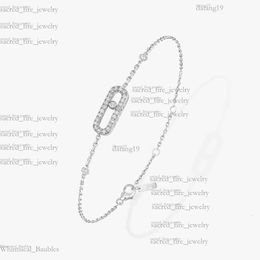 Tiffanyjewelry Bracelet Louiseviution Bracelet Flash Diamond Luxury Designer Dynamic Bracelet Single Diamond Diamond Single Double Chain Tiffanyjewelry 154