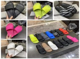 2022 Paris Luxurys Designer maschili sandali pantofole Summer Girls Beach Womens Slides Flip Flip Flops scarpe con b7335263