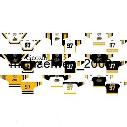 Gaoxin Weng Go Cheap Customised 1981 82-1986 87 OHL Mens Womens Kids Black White Yellow Stiched North Centennials s Ontario Hockey League Jerseys