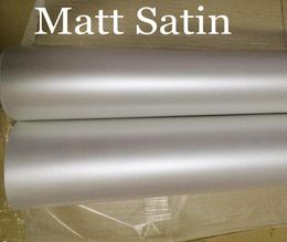 Satin White Matt Pearl Vinyl Wrap Pearl Matte White Car Wrap Film With Air Bubble Car Stickers Size 152x20mRo8593457