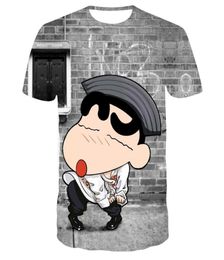 3D Print Kids Cartoon Cute Boy Crayon Shinchan Men039s Casual TShirt Summer TShirt Boys Girls Costumes Street cartoon Tshirt9146059