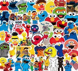 50pcsSet Sesame and Street Cute Stickers for Car Styling Bike Motorcycle Phone Laptop Travel Luggage Cool Funny DIY TOY Sticker5424371