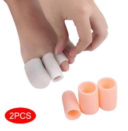 Finger Toe Protector Silicone Gel Cover Cap Preventing Blisters Corns Nail Tools Foot Care Toe Separators9751058