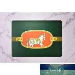Classics Affordable Luxury Imitation Leather Printed Placemat Western Food Atmosphere Waterproof Heat-Resistant Mat