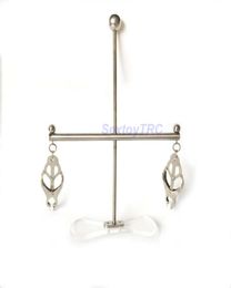 Steel Nipple Pulling System Nipple Clamps Slave Training Equipment Metal BDSM Sex Toy Breast Tits Chest Teasers for Male and Femal6632982