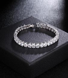 Bracciale da tennis in pietra da 4 mm per donne pulseiras bijoux femme braccialetti a catena fatta a mano per regalo di Natale6831698