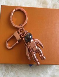 new brand alloy key chain latest design astronaut fashion brand car key chain fashion lady bag pendant matching box9373712
