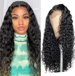 Ishow Middle Part T Lace Wigs Loose Deep Straight Human Hair Wigs Peruvian Curly Lace Wigs Indian Hair Malaysian Body Water Wave548616415