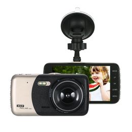 Full HD 1080P Car DVR Dashcam 2Ch Driving Recorder Windshield Digital Camera 3.7" Screen 140° View Angle Night Vision G-sensor Parking Monitor