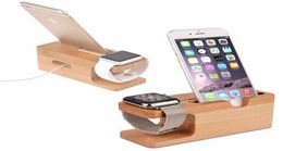 Bamboo Wood Charger Station for Apple Watch Charging Dock Station Charger Stand Holder for IPhone Iwatch Dock Stand Holder2265787