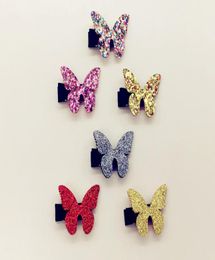 Whole Boutique 30pcs Fashion Cute Glitter Butterfly Hairpins Solid Mini Butterfly Hair Clips Princess Headware Hair Accessorie2366578