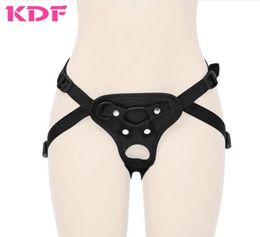 Strap On Penis Dildo Pants PU Leather Sex Toys for Women Couples Strapon Dildo Pants Harness Lesbian Sex Product Adult Games MX1912281457