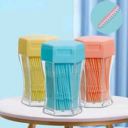 200pcs/set Double Head Dental Floss Interdental Toothpick Brush Brush Teeth Stick Dental Oral Care Toothpicks Floss Pick