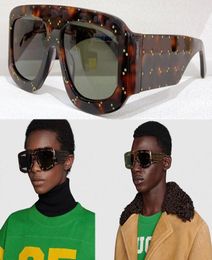 Popular Classic Mens Ladies Famous Luxury Designer Sunglasses G0980S Square Frame Large Frame Outdoor Beach UV Protection Top Qual8576100