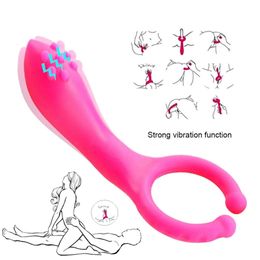 Vibrator Nipple Massage Clip Penis Vibration sexy Toy for Women Men Couple Flirting Vagina Clitoris Stimulation Clamp