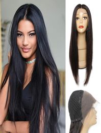 KISSHAIR 13x4 lace frontal wig natural Colour silky straight cuticle aligned Brazilian remy human hair preplucked front wigs5730073