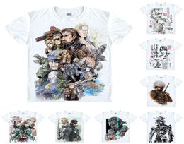 Men039s T Shirts Coolprint Anime Shirt Metal Gear Rising Revengeance TShirts Short Sleeve Solid 5 Zandatsu Cosplay Motivs Shir6224153