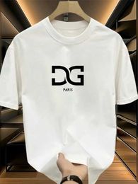 Men's T-Shirts Hot selling mens and boys and girls luxury brand T-shirts cotton casual tops short sleeved brand summer shirts oversized clothing in 2024 T240531