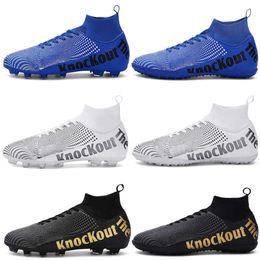 Children's High Top AG Football Boots Cleats Youth Boys Girls TF Soccer Shoes Women Men Anti Slip Spikes Trainers Size EUR 31-48