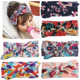Designer Handbands For Baby Kids Girl Flower Hair Accessories Head Bands Rabbit Ear Style Fascinator Headpieces For Gift6904483
