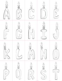 2021 100 925 sterling silver high quality classic cute bear letter necklace pendant Diy ladies necklace gift whole7895678