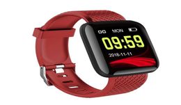 116 plus smart watch Blood Pressure Measurement Wristbands Waterproof Fitness Wristband Tracker Heart Rate Monitor Pedometer Brace6904279