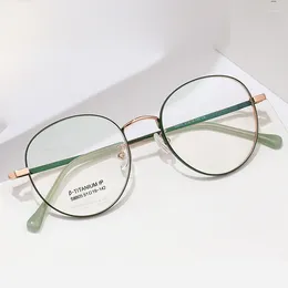 Sunglasses Frames Man Woman Ultra Light Pure Titanium Eyewear Fashion Vintage Round Eyeglasses Optical Prescription Glasses