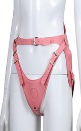 Pink Pu Leather Bdsm Bondage Strap On Dildo Adjustable Strapon Panties Strapless Harness Lesbian Sex Toy For Women5382951