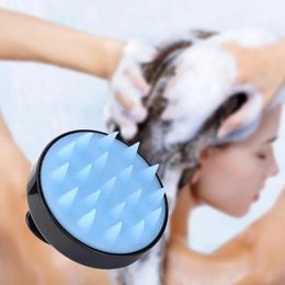 Silicone Hair Scalp Massage Brush Comb Shampoo Hair Washing Comb Magic Handle Brush Bath Spa Massage Brush