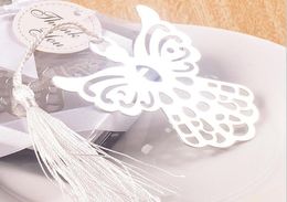 20pcs Special Stainless Steel Angel Bookmark For Wedding Baby Shower Party Birthday Favour Gift CS0036034275