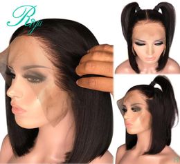 Short Bob Lace Wig 134 brazilian full Lace Front Wig 150 Straight synthetic lace Wig Pre Plucked With Baby Hair7740271