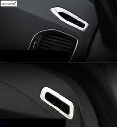 For s60 s60l xc60 v60 2PCS air conditioning vent cover trim strip interior dashboard outlet frame decoration 3D sticker2496767