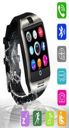 Authentic Q18 Smart Watches Bluetooth Wristband Smartwatch TF SIM Card NFC with Camera Chat Software Compatible iOS Android Cellph9482345
