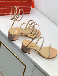 Роскошный дизайн 2021 Summer New Women039s Обувь Алмаз с змеиной литой сексуальной высокой каблуком.