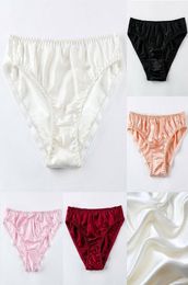 Women039s Panties Milk Silk Lingerie Ladies Sexy Seamless Satin Underwear Women Breathable Hollow Briefs Plus Size8049091