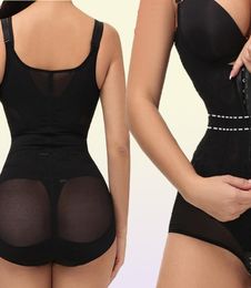 Women Tummy Control Fajas Colombianas BuLifter Body Shaper Zipper Hooks Bodysuit Slimming Bodysuits Shapewear Seamless Women0397060930