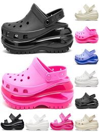 designer sandals women Classic Mega Crush women slides shoes sliders pink triple black white blue shoes Jelly Juice slide outdoor womens slipper7682774