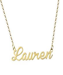 Personalized Custom Name Necklace Custom Jewelry Women Silver Gold Rose Choker Necklaces Pendants Engraved Bridesmaid Gifts4087217
