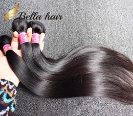 Straight Peruvian Virgin Hair Weft 1 Bundle 8A Natural Black Unprocessed Remy Human Hair Extensions Tiktok Selling9826625