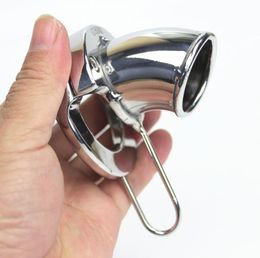 5 Sizes Cockrings Scrotum Pendants Stainless Steel Cage,Load-bearing Pendant Testicle Penis Cage Ring Sex Toys for Men BB2-2-2499009586