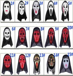 skull Halloween mask part masks Screaming skeleton grimace props Masquerade mask full face for men women scary mask dc8599646544