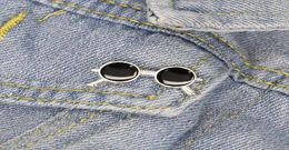 Unisex -Legierung Farbe Sonnenbrille Form Brosche Student Ölfarbe Brille Klamte Stecknadel Frauen Rucksackpullover Taschen Kleidung Badge6242961