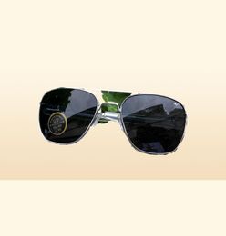 American Optical Sunglasses Men Pilot Aviation Sunglasses Antidrop Explosionproof Tempered Glass Sun Glasses Boutique AO55579466380