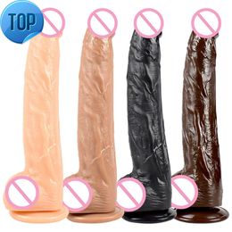 Factory Wholesale Cheapest Price Soft Huge Dildo G Spot Colourful 7 8 9 inch Big Realistic Dildo for Women