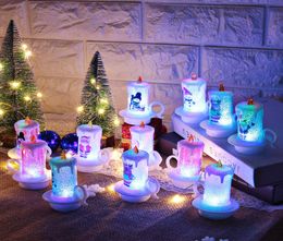 Christmas Element Decal Electronic Candle Study Restaurant Bedroom LED Night Light Desktop Ornaments 3 2nh J26153271