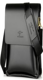 Designer Leather Messenger Bag Male Vintage Crossbody Over The Shoulder Bag Kangaroo Brand Mens Bags For Work College Busines8083135