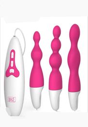 10 Speed Vibrating Silicone Anal Beads Butt Plug Anus Pleasure Stimulator Vibrator In Adult Games Sex Toys For Women And Men5202096