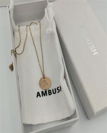 Solid Letter Necklace Men Women Original Gift Box And Cloth Bag Accessories2002831