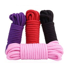 sexy Slave Bondage Rope Soft Cotton Knitted Rope BDSM Restraint Man Exotic Toy Roleplay 5M 10M 20M sexy Toys For Couple Women Anal