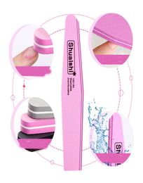 Sponge Rub Nail File Durable Manicure Nail Tools Rubbing Polished Surface Rubber Buffer Styling Sided Grinding Repair5440099